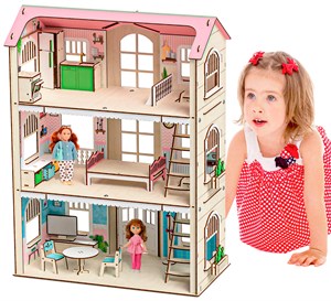 Кукольный домик с мебелью «Поместье»